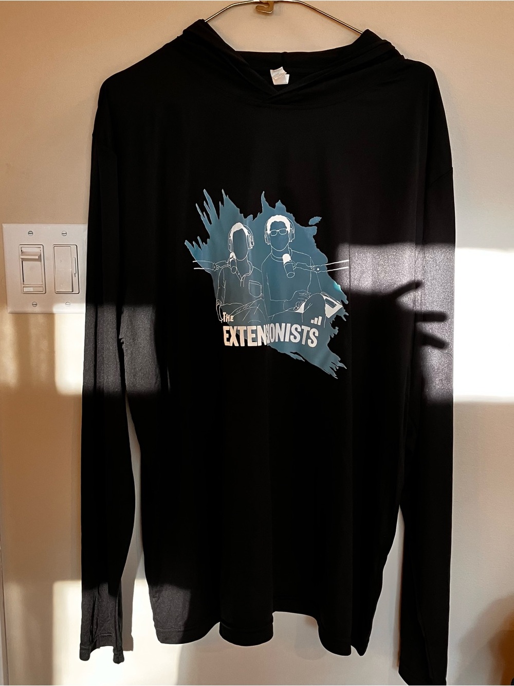 The Extenonists Black Long Sleeve Hoodie Tee